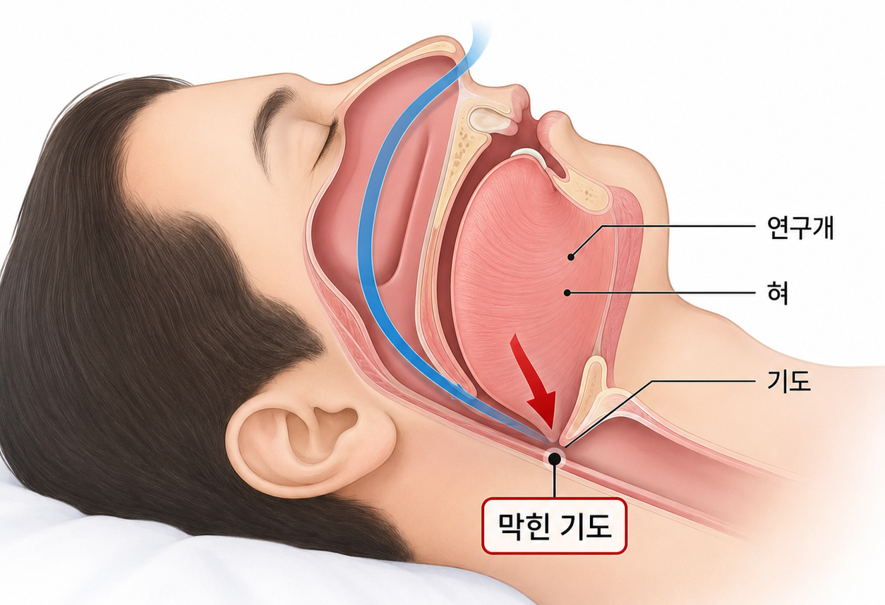 교정 치료로 숨길이 넓어지는 원리